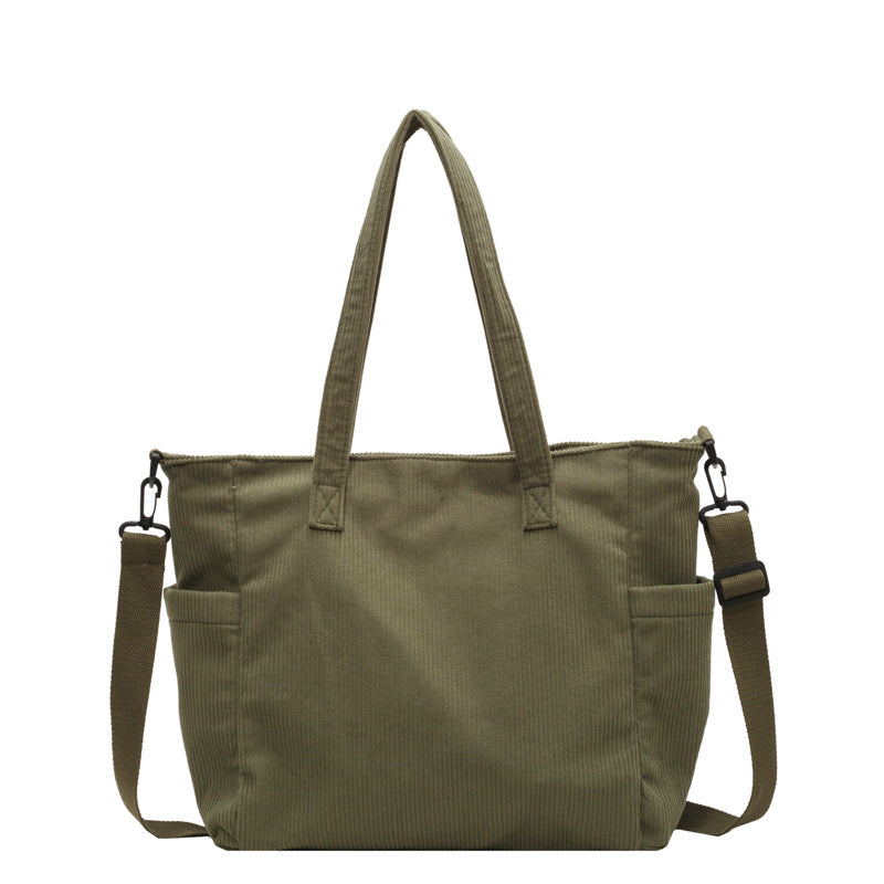 Statement Kyra Corduroy Velvet Shoulder Bag