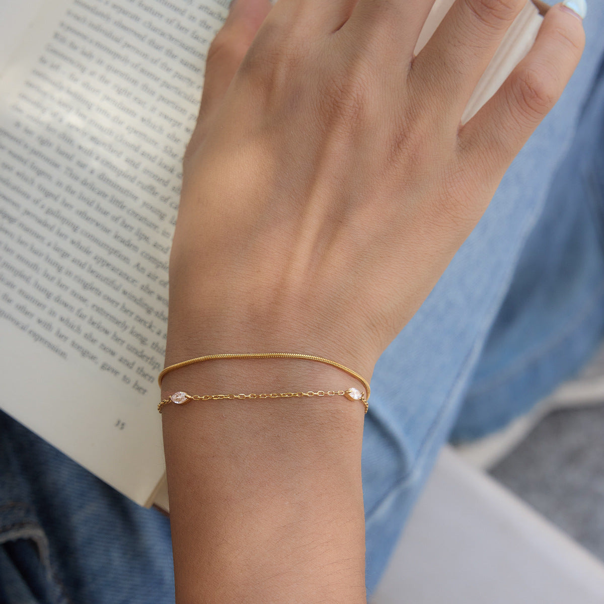 Layering Stainless Steel Bracelet