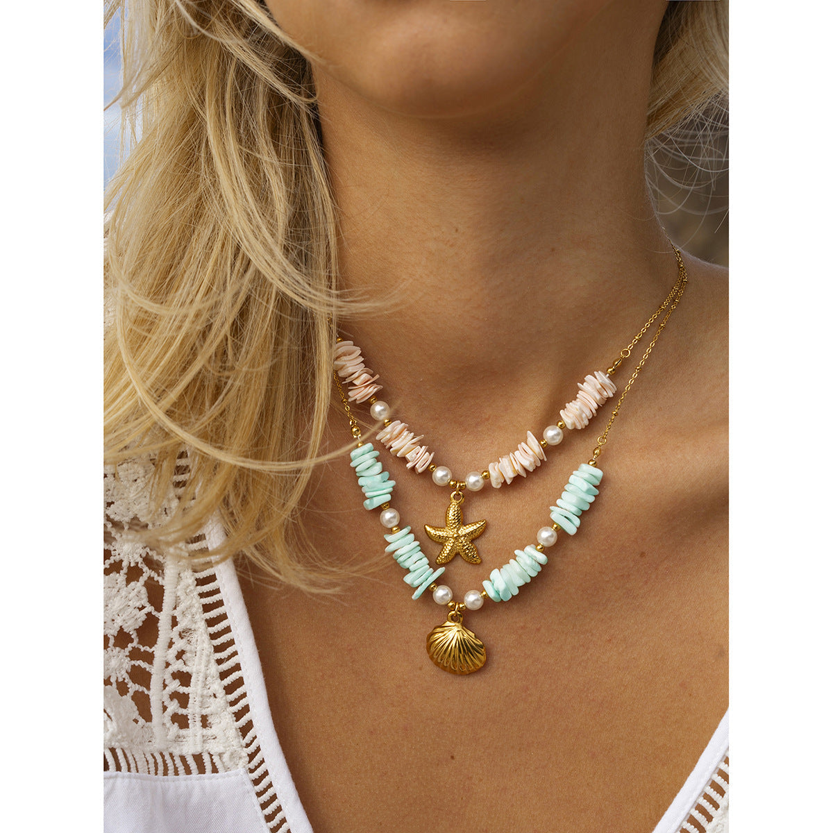 Coveted Shell Pearl Necklace