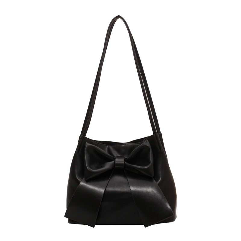 Effortless Lightweight Bow-Detail Shoulder Bag
