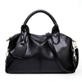 Understated Textured Leather Bag with Removable Strap