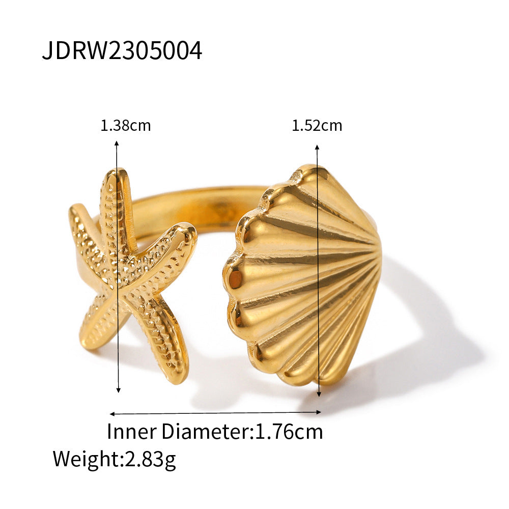 Star Stainless Steel Ring