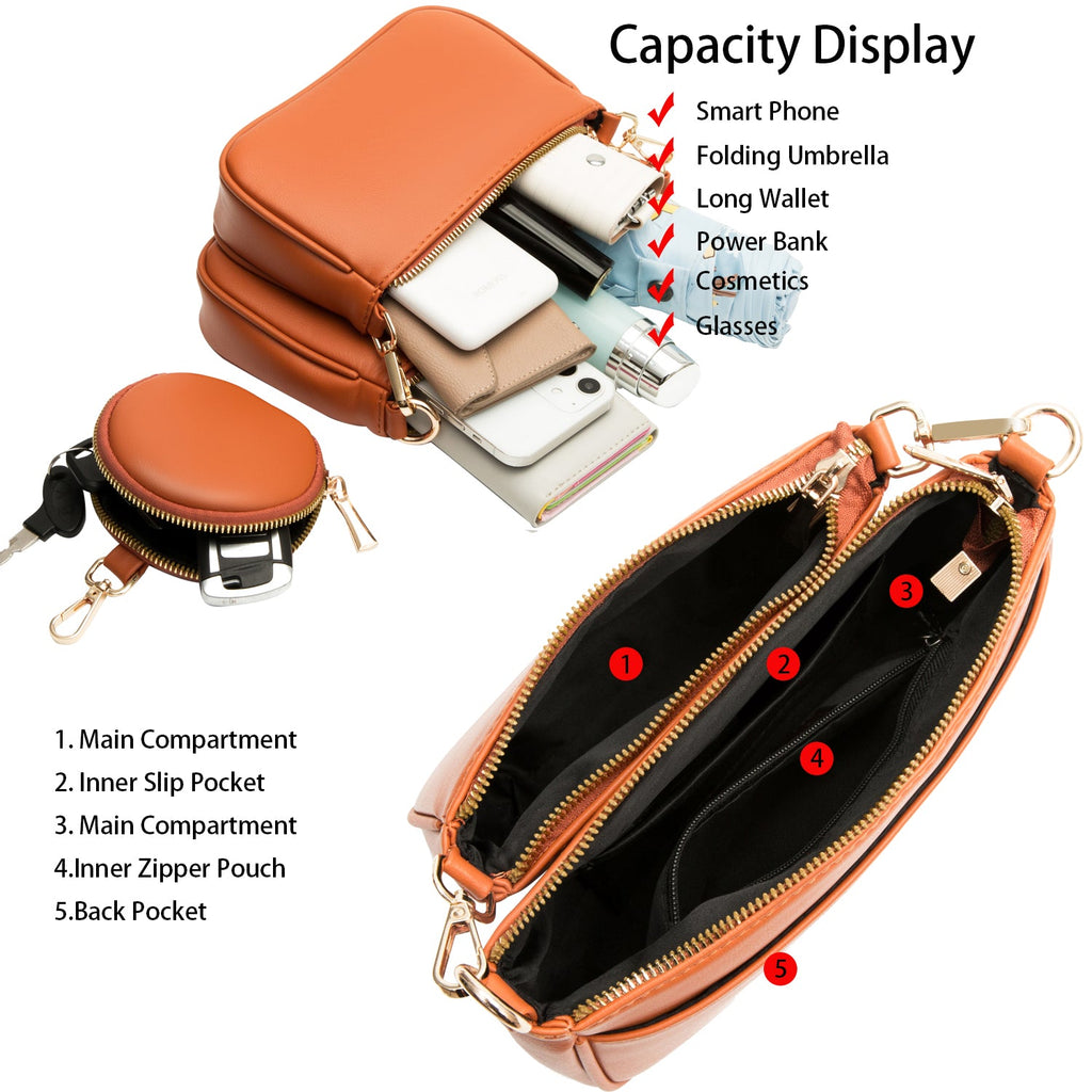 Croc-Effect Crossbody Bag