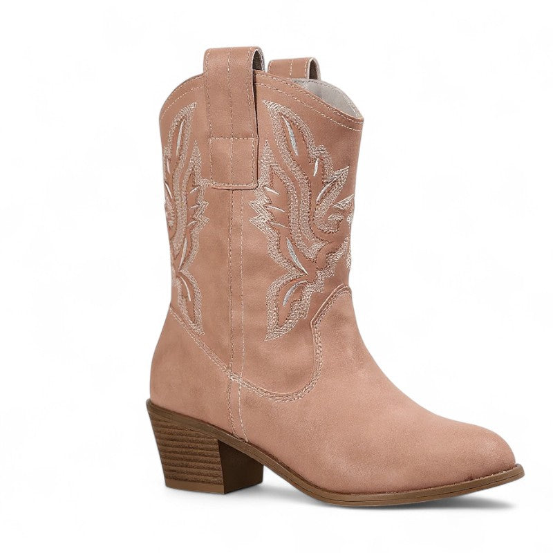 Heritage-Inspired Embroidered Western Boots