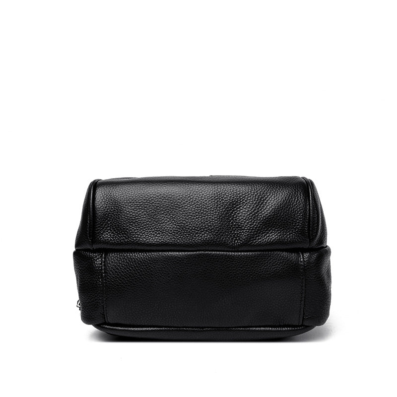 Versatile Genuine Leather Backpack