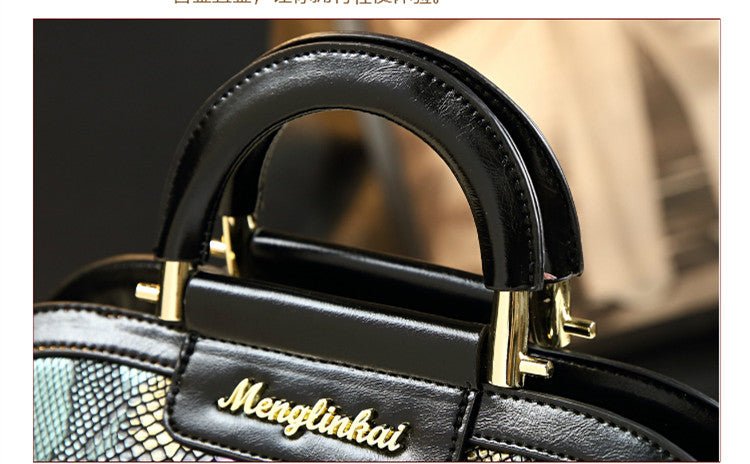 Genuine Leather Bucket Bag with Drawstring Detail