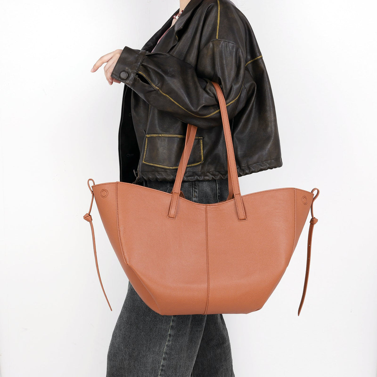 Statement Leather Tote Bag