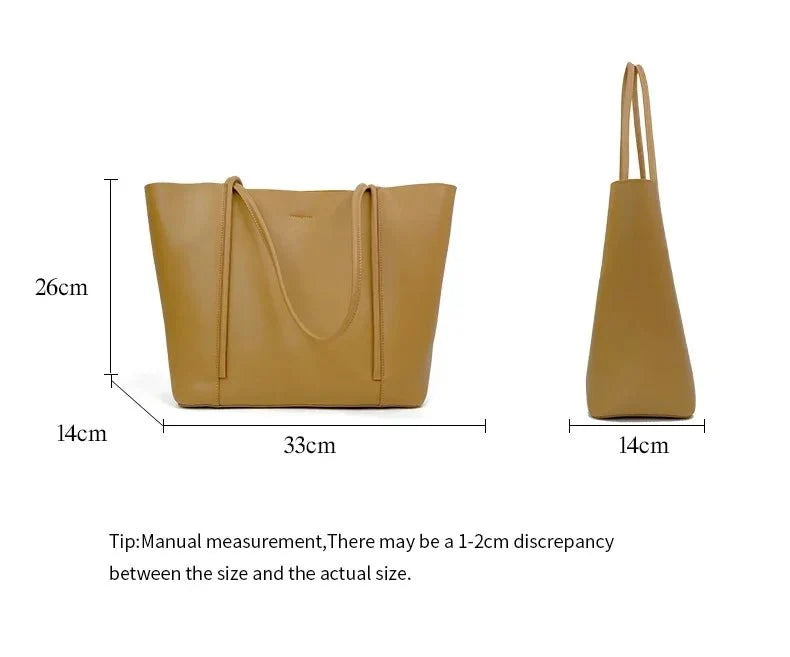 Mini Genuine Leather Tote Bag