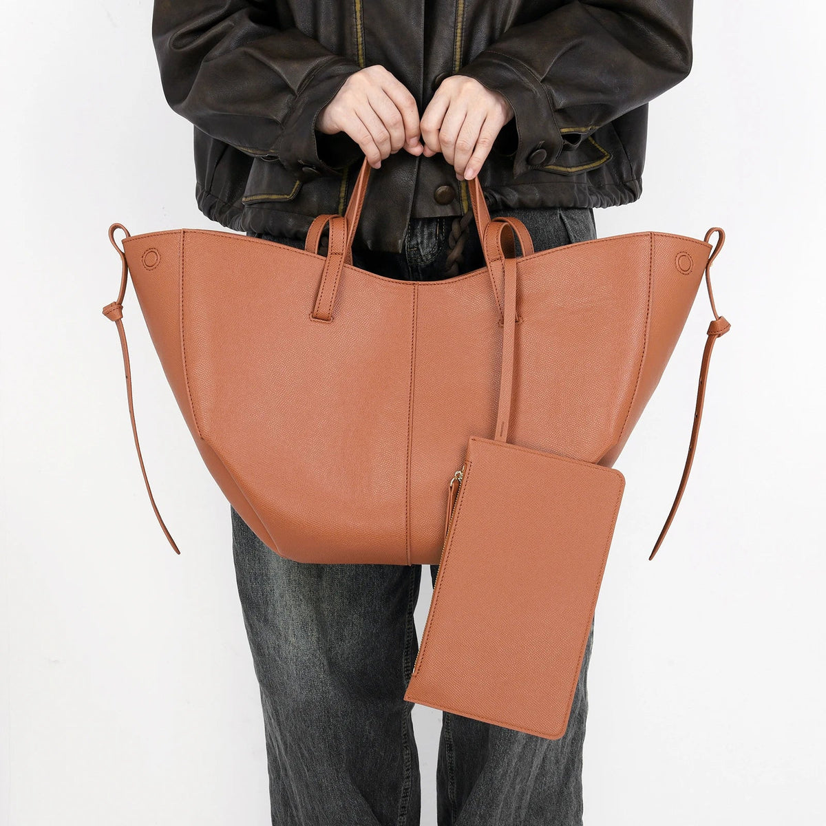 Statement Leather Tote Bag