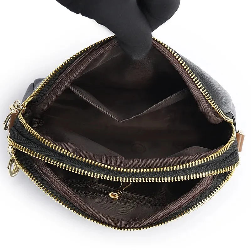 Contemporary Genuine Leather Shoulder Bag