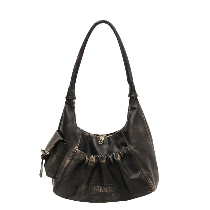 Heritage-Inspired Satchel-Style Shoulder Bag