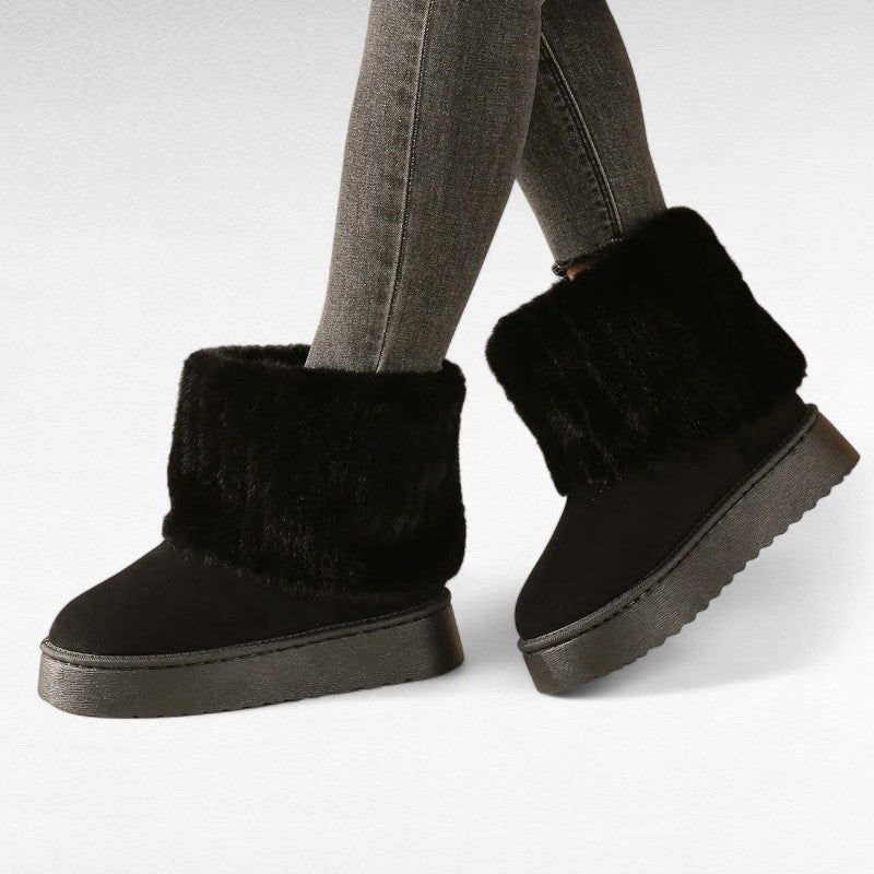 Weekend Shearling-Trimmed Winter Boots