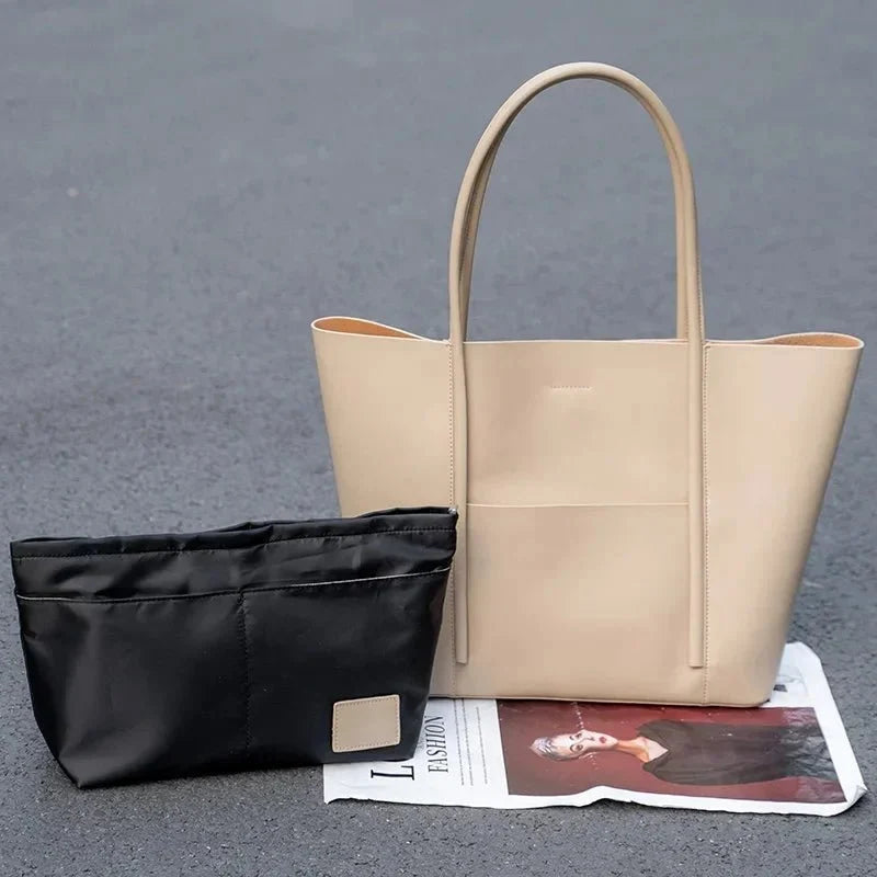 Mini Genuine Leather Tote Bag