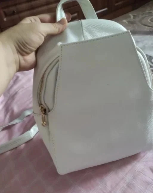 Anti-Theft Backpack in Genuine Leather