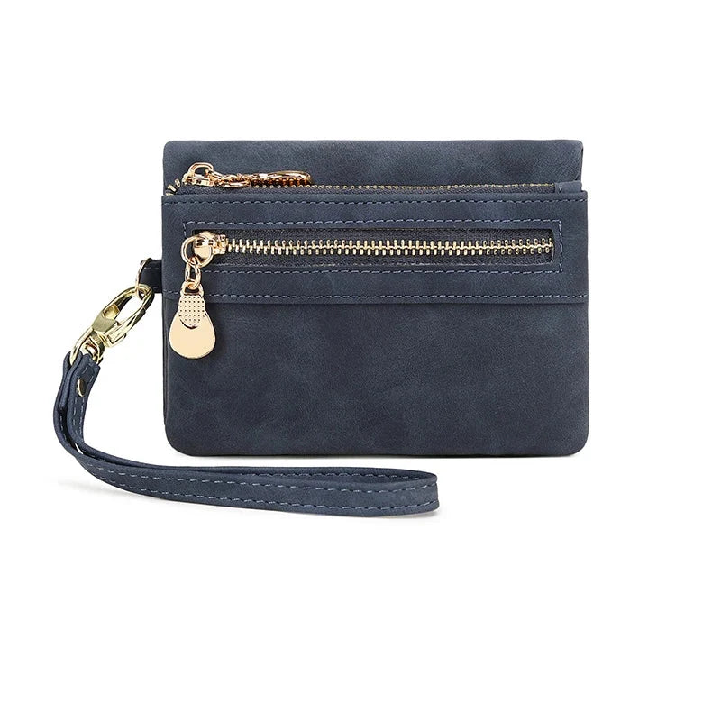 Zip Coin Purse with Wrist Strap