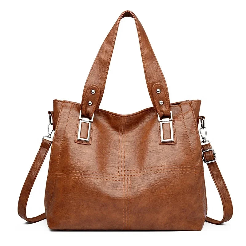 City-Ready Adjustable Leather Crossbody