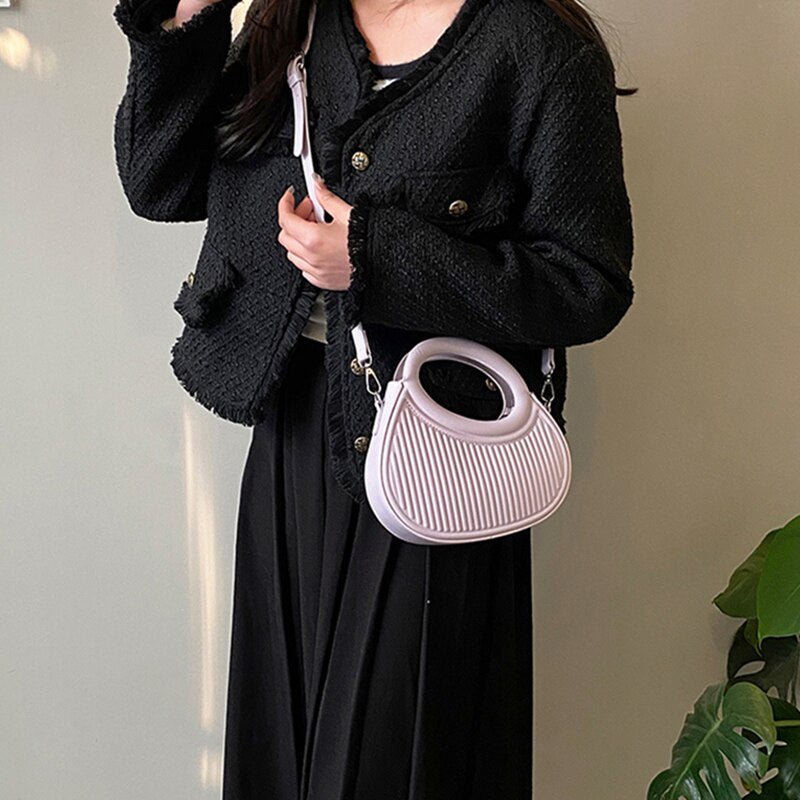 Refined Crossbody Bag in PU Leather