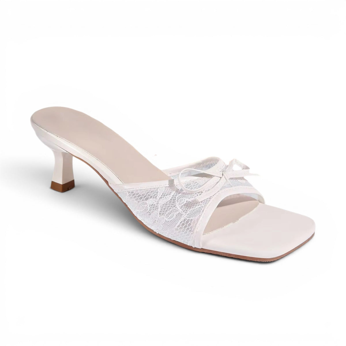 Signature Calantha Floral Lace Heeled Sandals
