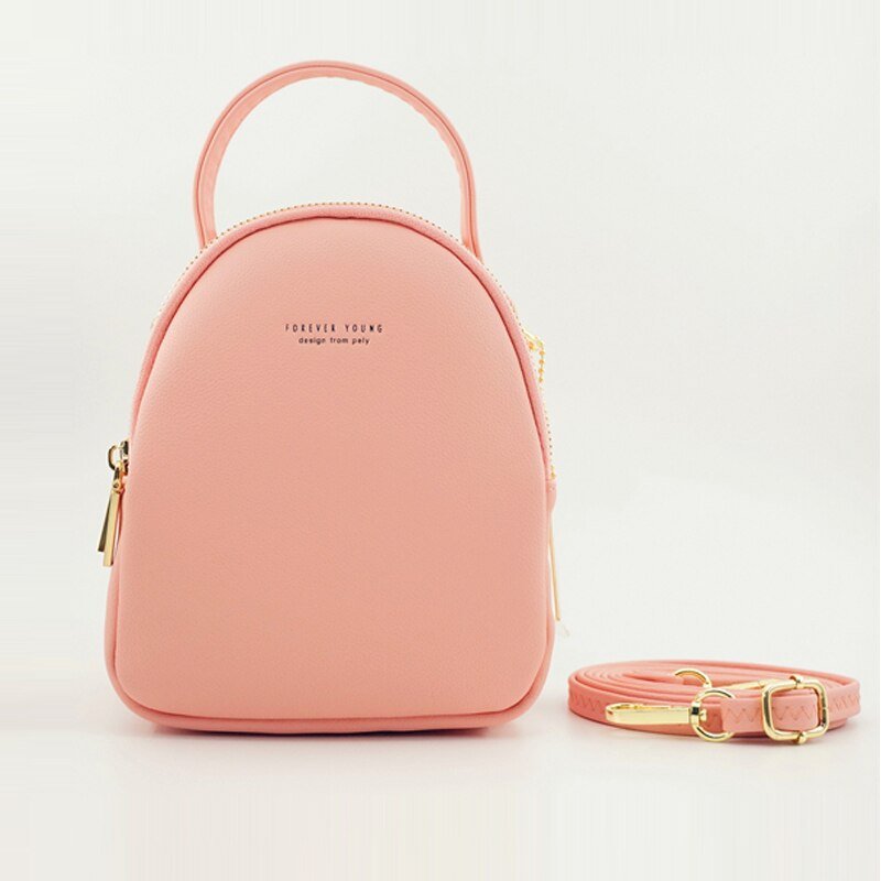 PU Leather Backpack with Mini Detail