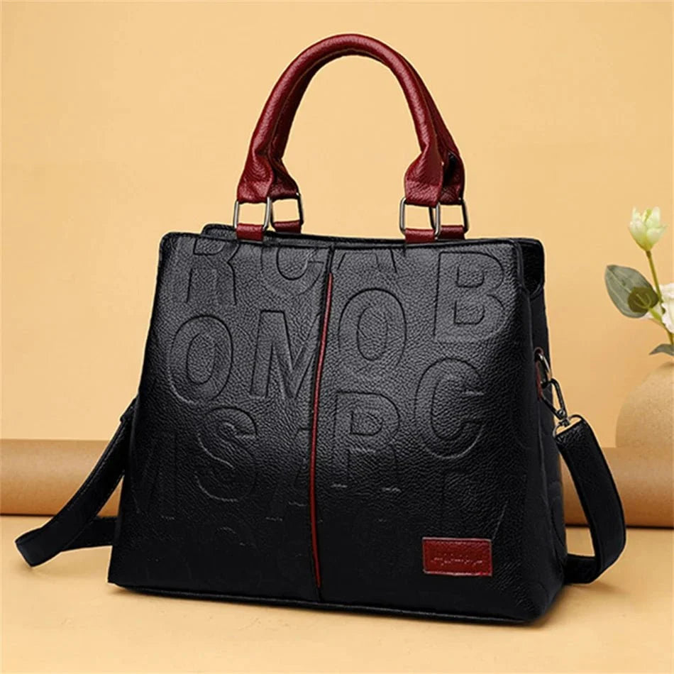 Modern Tote Bag in Leather