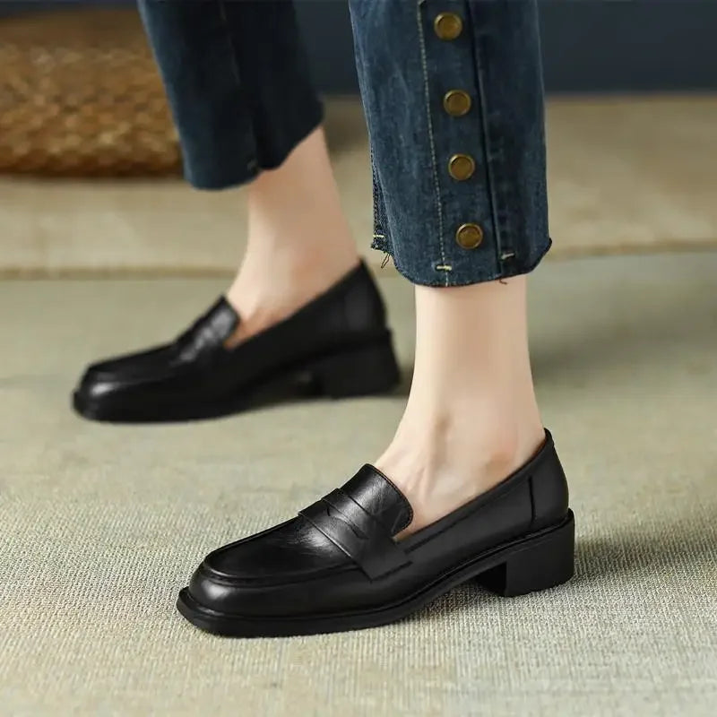 Effortless Soft Heeled Loafers