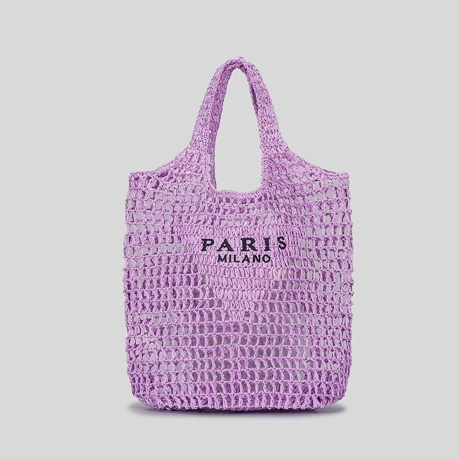 Streamlined Tote Bag in Straw