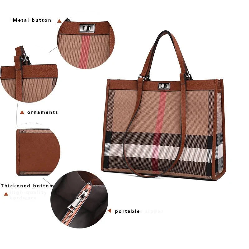 Roomy Genuine Leather Tote Bag