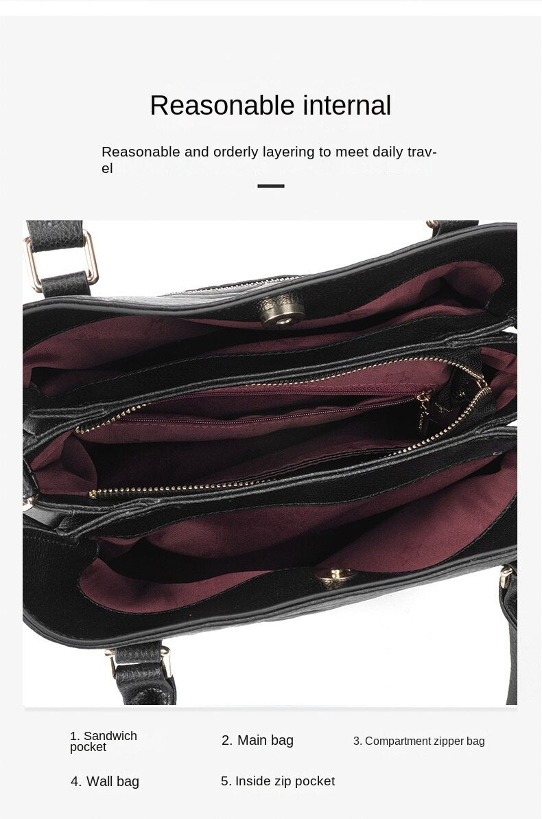 Refined Messenger Bag in Genuine Leather