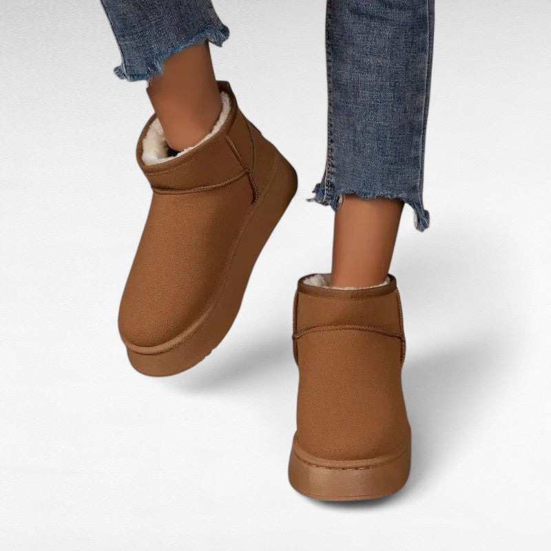 Bold Josette Chunky Shearling-Lined Boots