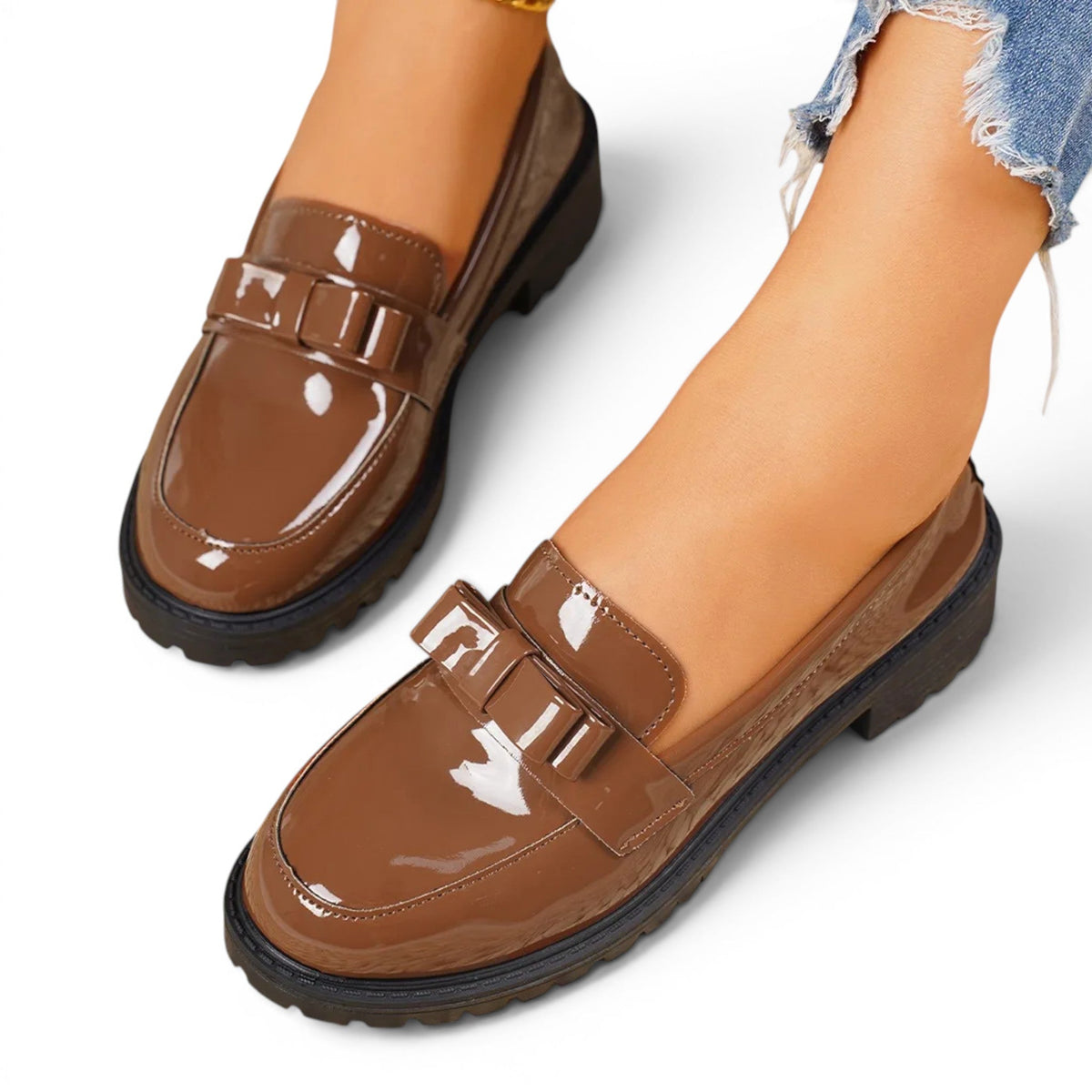 Modern Fenwick Sleek Patent Loafers