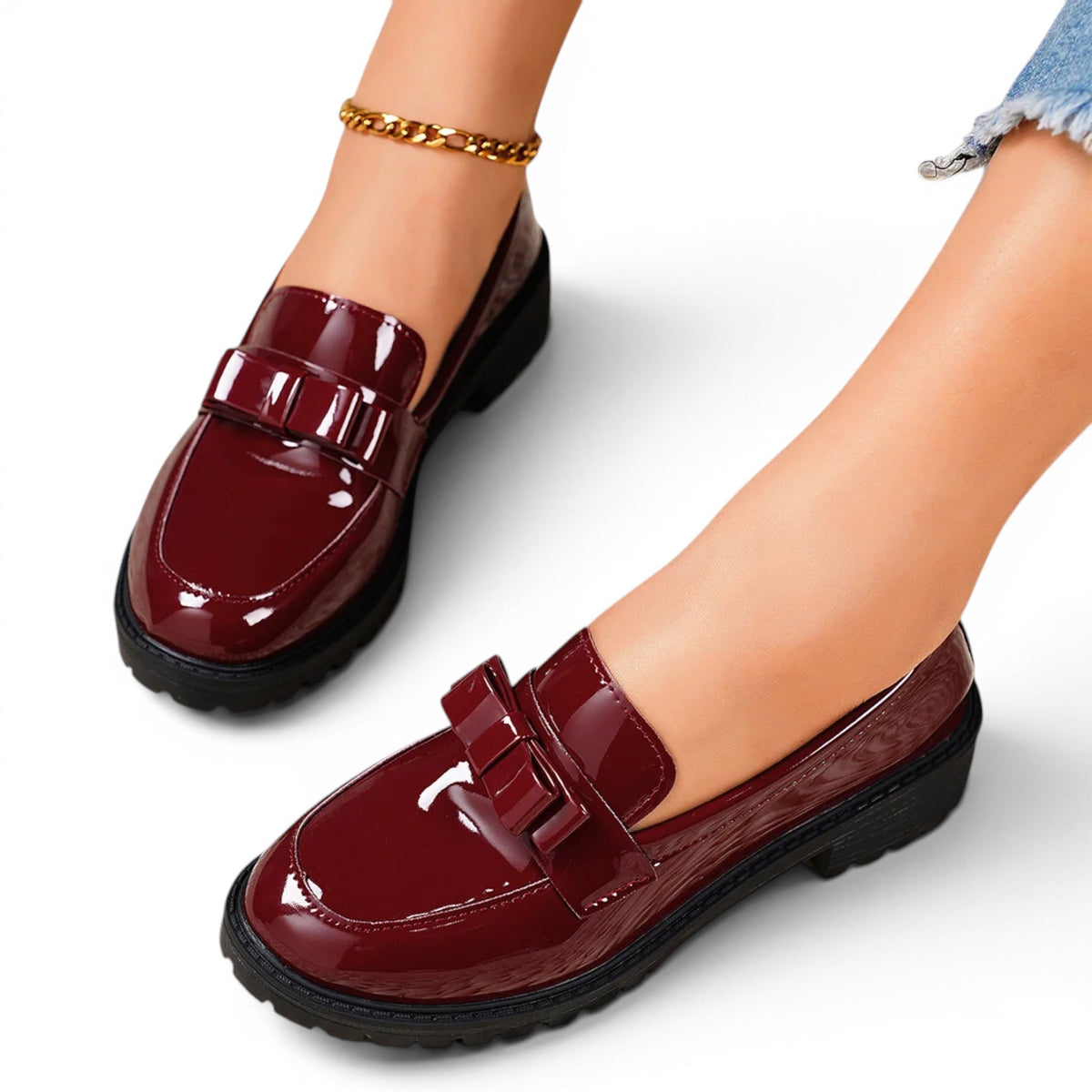 Modern Fenwick Sleek Patent Loafers