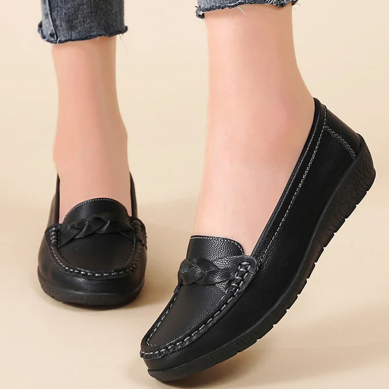 Understated Soft Leather Loafers