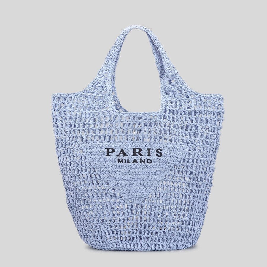 Streamlined Tote Bag in Straw