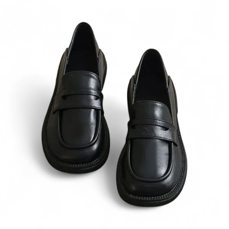 The Everyday Soft Black Leather Loafers