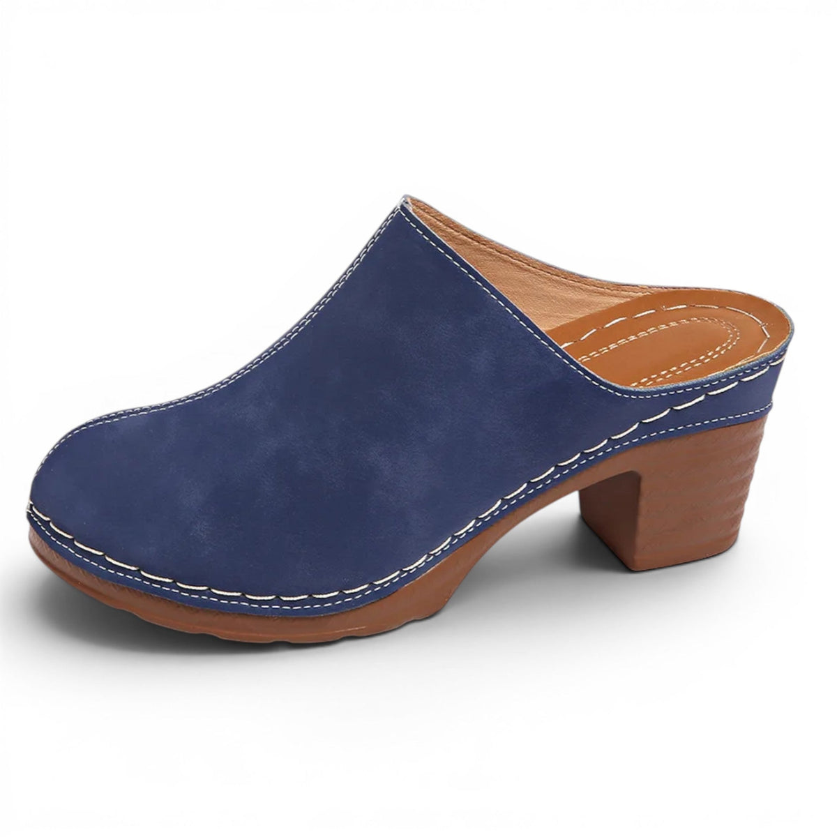 City-Ready Chunky-Heel Casual Clogs