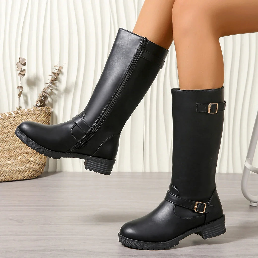 Timeless Undine Mid-Calf Leather Boots