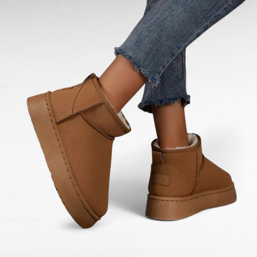 Bold Josette Chunky Shearling-Lined Boots