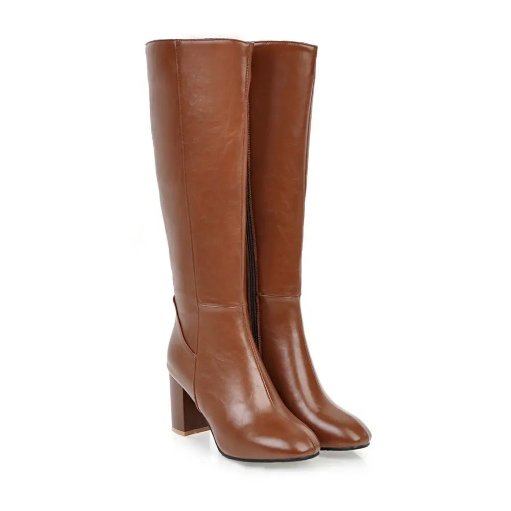 Bold Tall Boots with High Heel