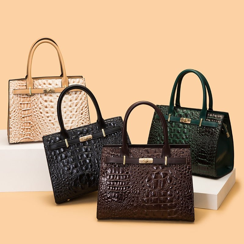 PU Leather Phone Bag with Croc-Effect Detail