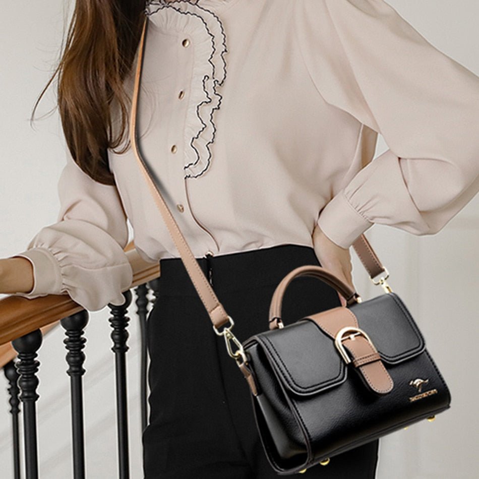 Sculpted Leather Phone Bag