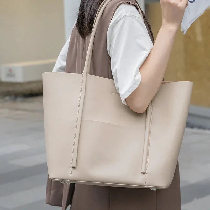 Mini Genuine Leather Tote Bag