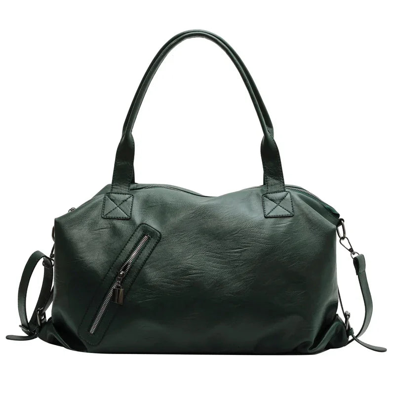 Effortless Leather Shoulder Bag