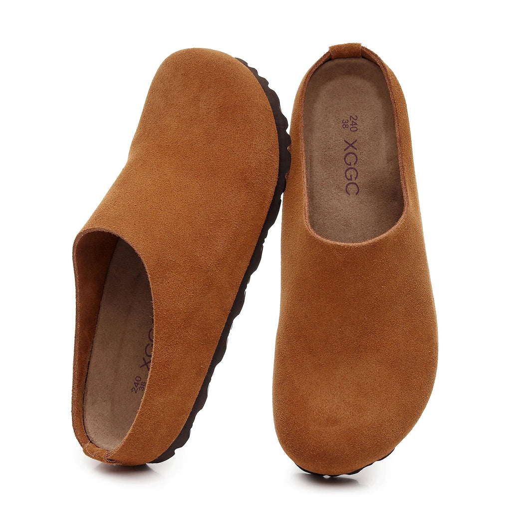 The Everyday Suede Cork-Sole Mules