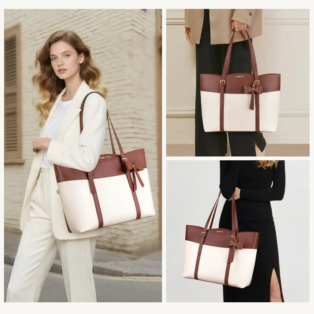 Mini PU Leather Tote Bag