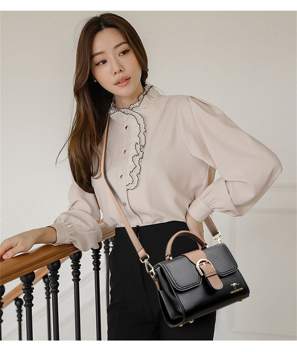 Sculpted Leather Phone Bag