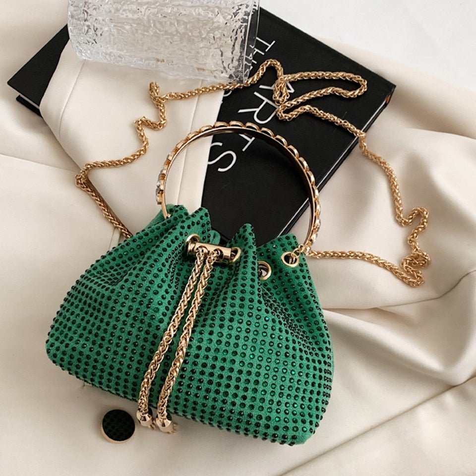 Synthetic Leather Crossbody Bag with Round Detail