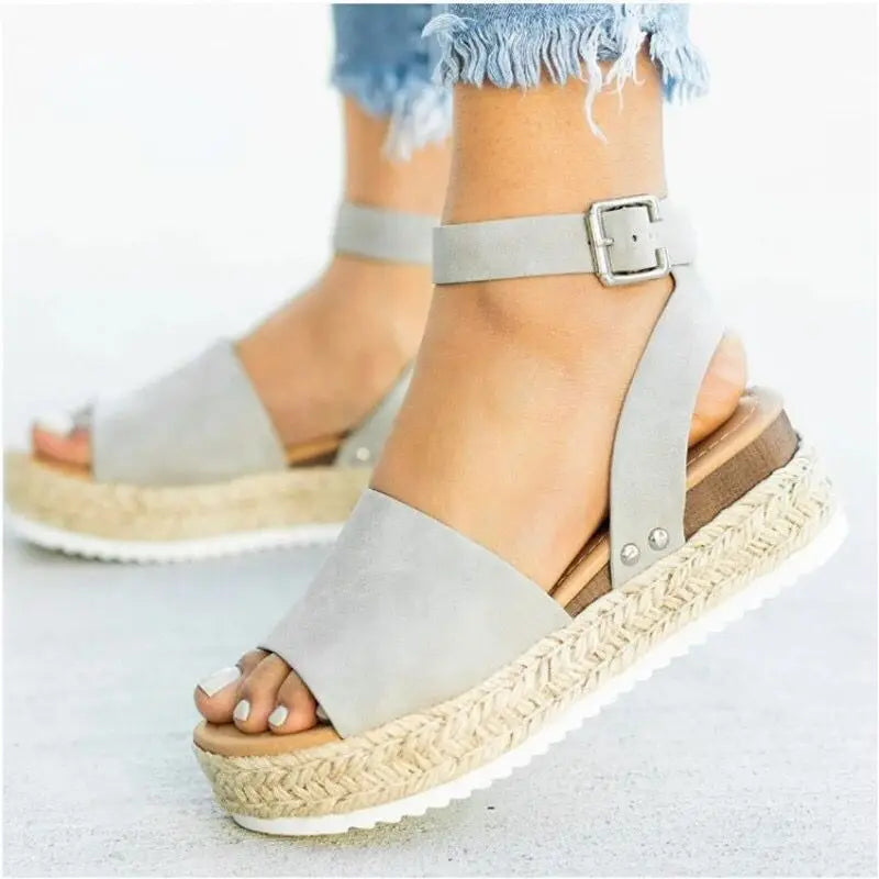 Getaway Suede Rope-Platform Wedges