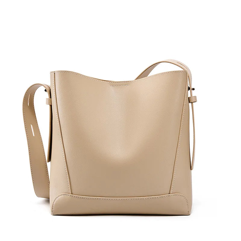 Refined Smooth Leather Crossbody Bag