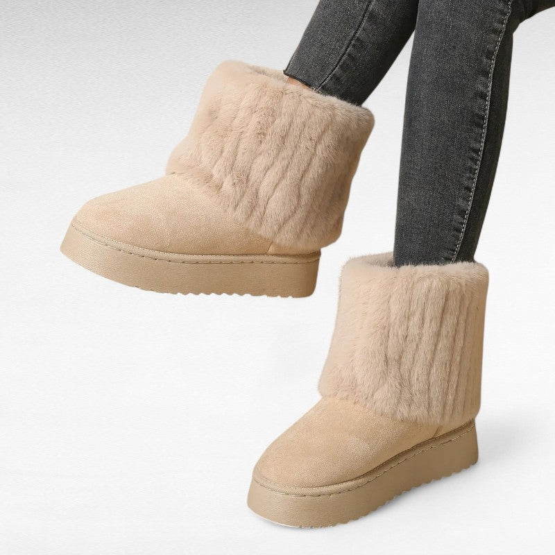Weekend Shearling-Trimmed Winter Boots