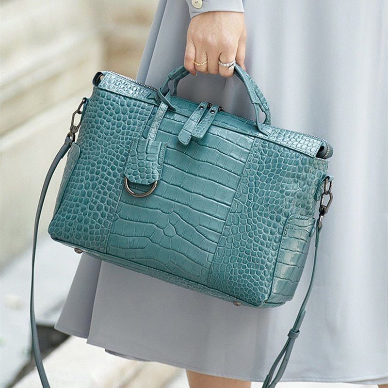 Statement Genuine Leather Messenger Bag